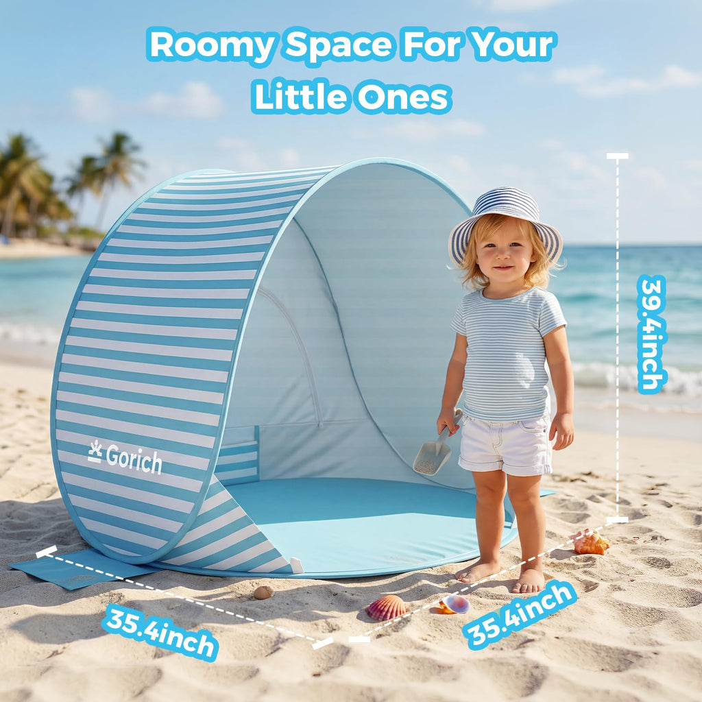Pop Up Baby Beach Tent with UPF50+ UV Protection O19625