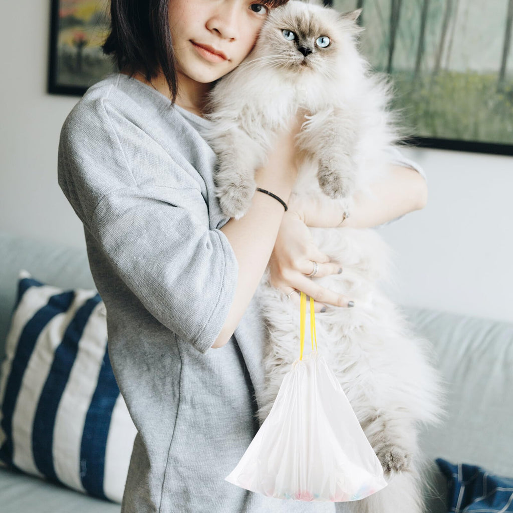 Disposable Drawstring Waterproof Cat Litter Bags W214