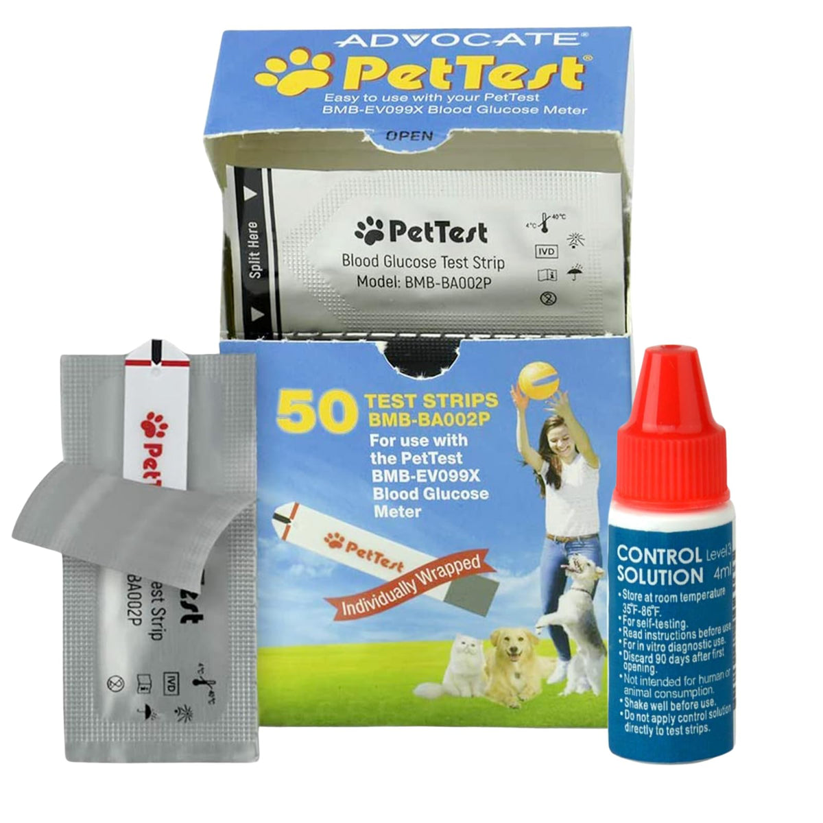 Blood Glucose 50 Test Strips for Dogs & Cats F781839