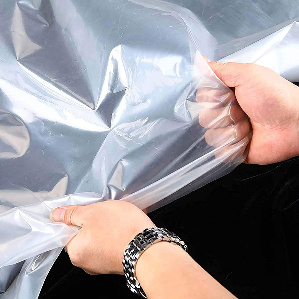 Heavy Duty Waterproof Clear 3x3ft Poly Tarp with Grommets Q963