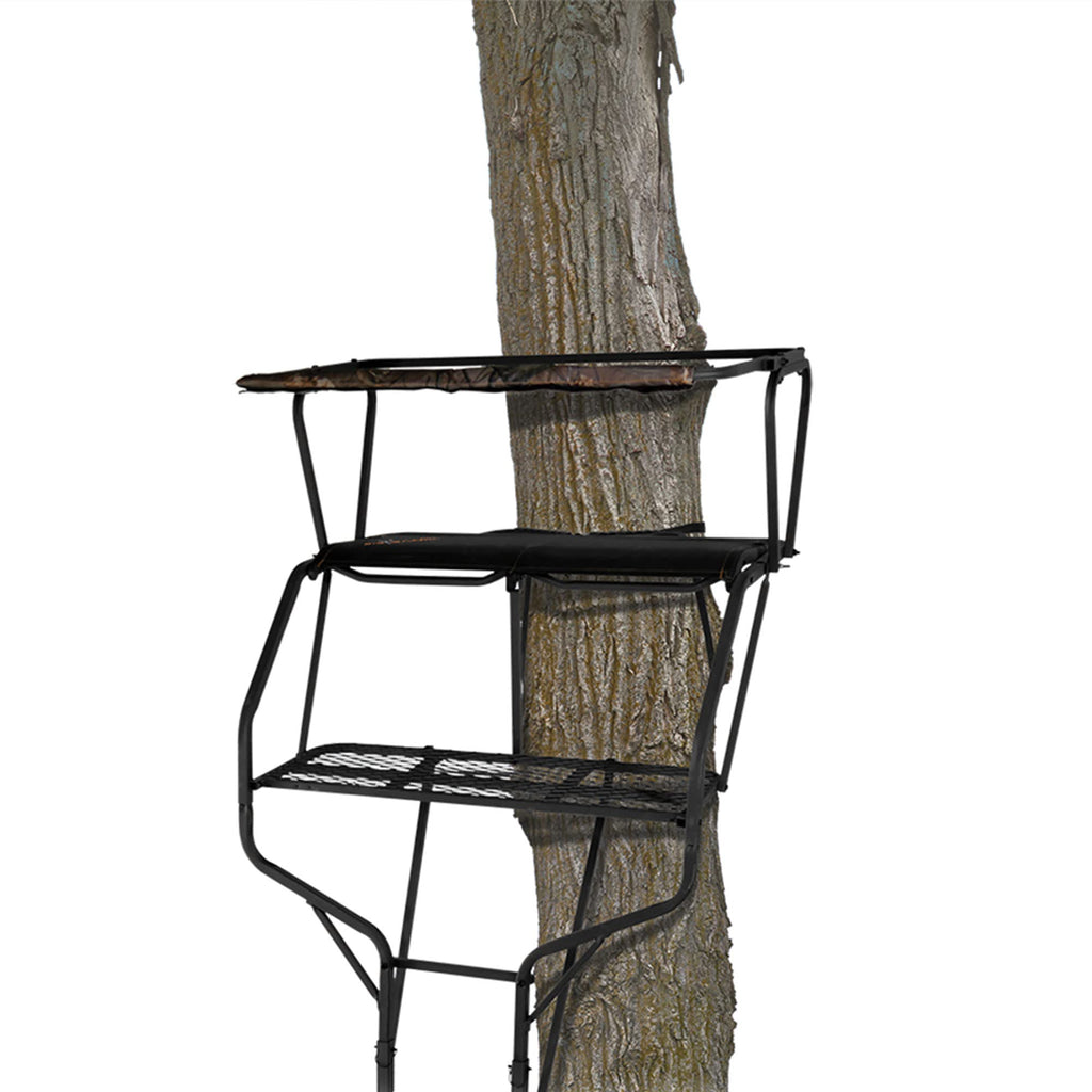2 Person 18 Foot Tall Portable Hunting Tree Ladder Stand (2 Pack) M78776