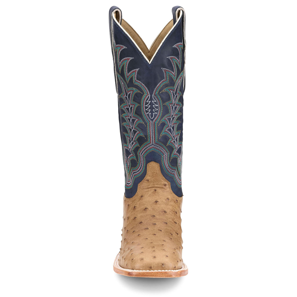 Tan Full Quill Ostrich Cowhide Boots K73258