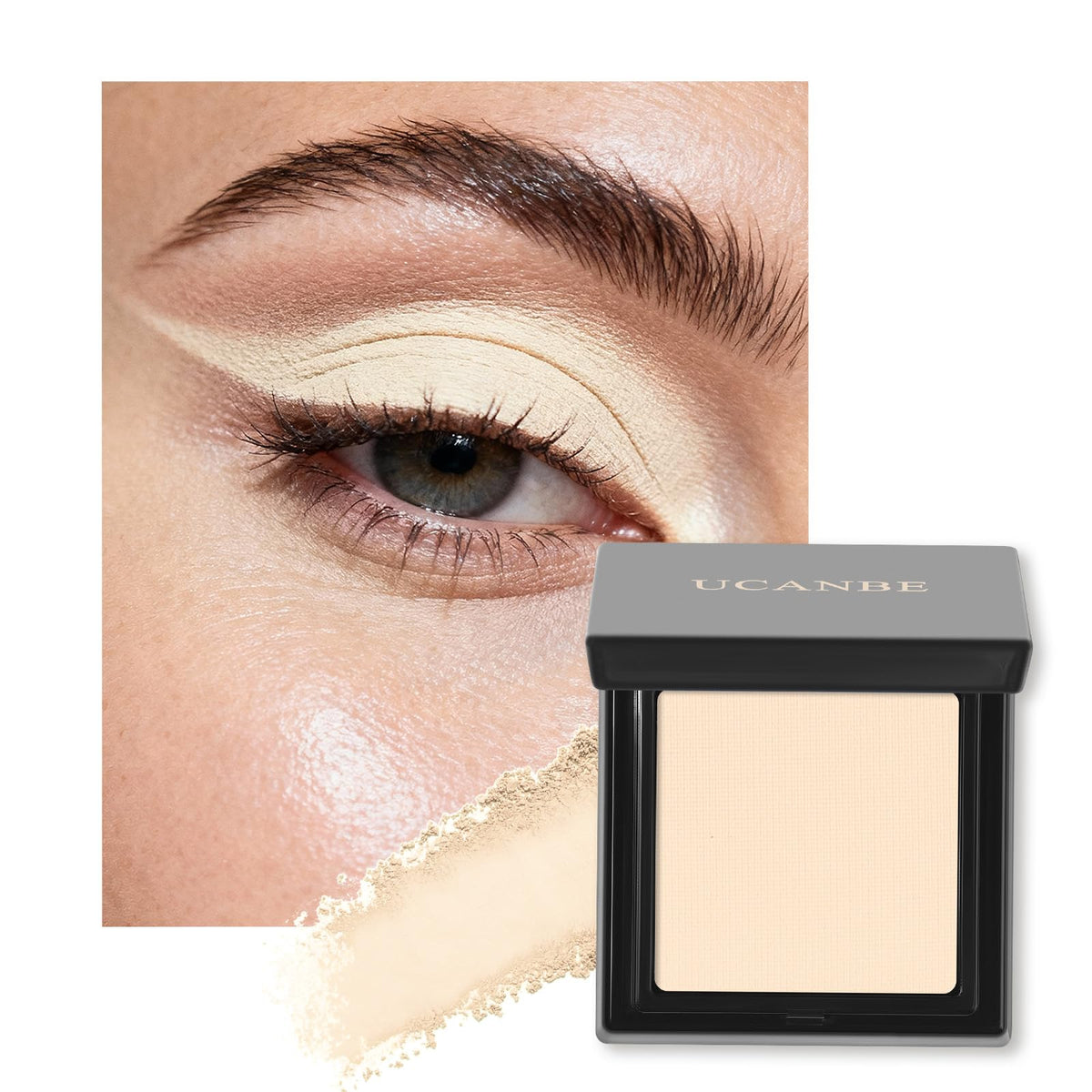 Light Beige Neutral Nude Matte Single Eyeshadow Palette I6797