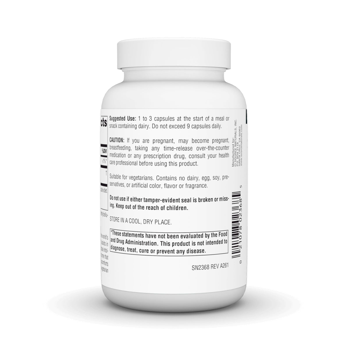 Lactase Digest 180 Vegetarian Capsules E392