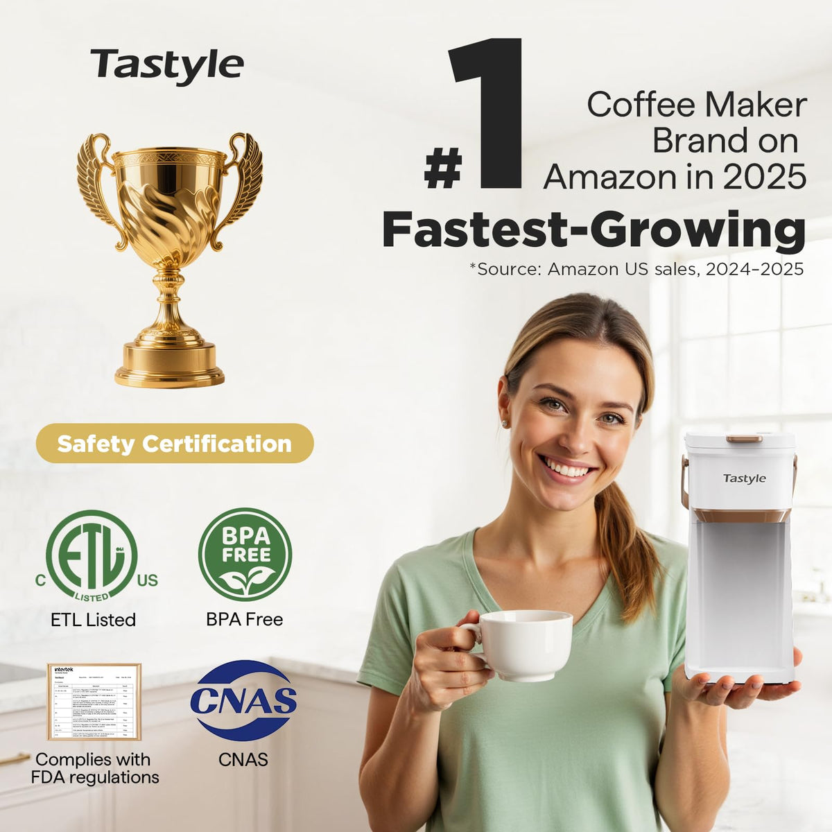 Mini Single Serve Coffee Maker with Handle V47339