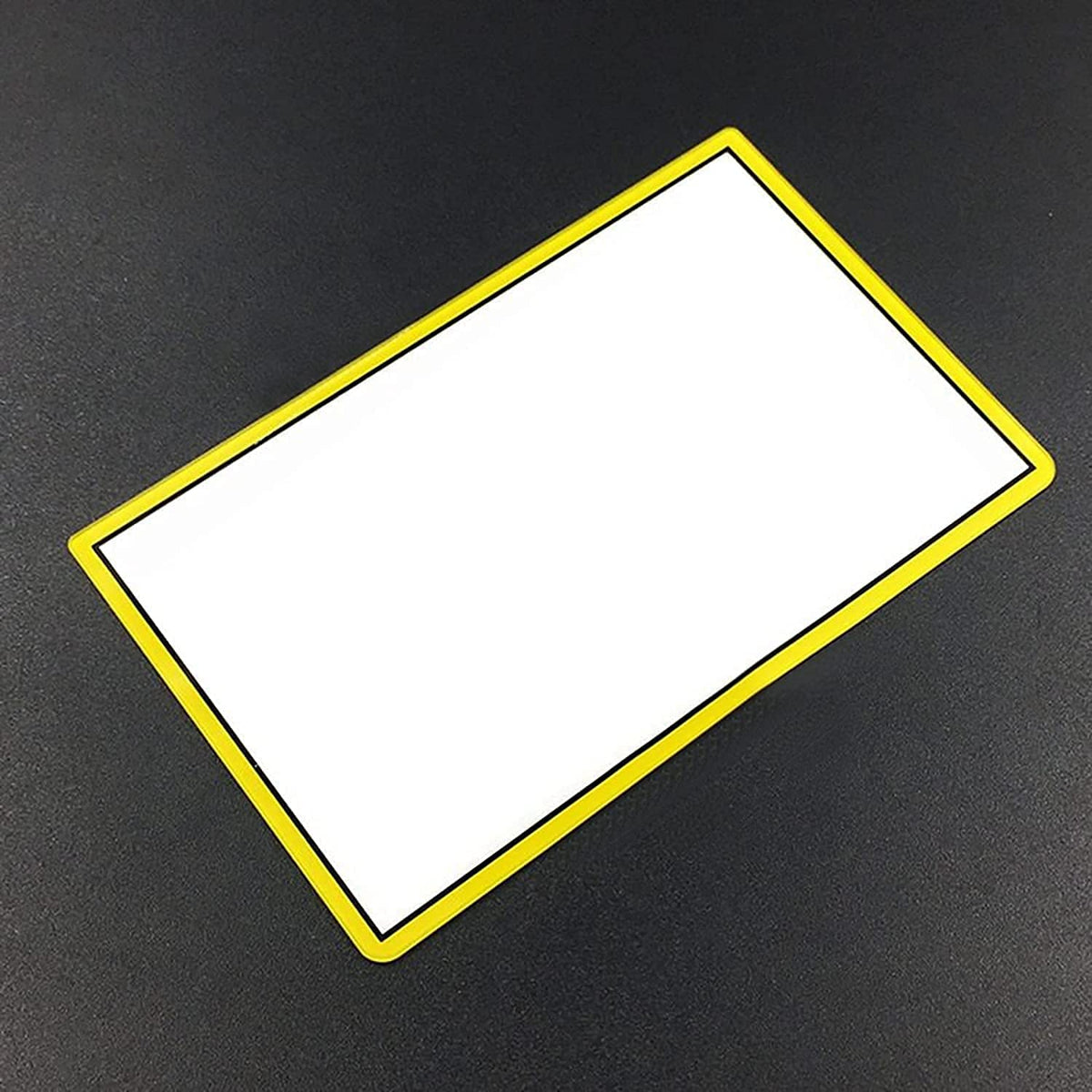 Glass Top Upper Screen Frame Lens Cover LCD Screen Protector with Adhesive for 3DS XL/New 3DS XL LL Console (Yellow) L9592
