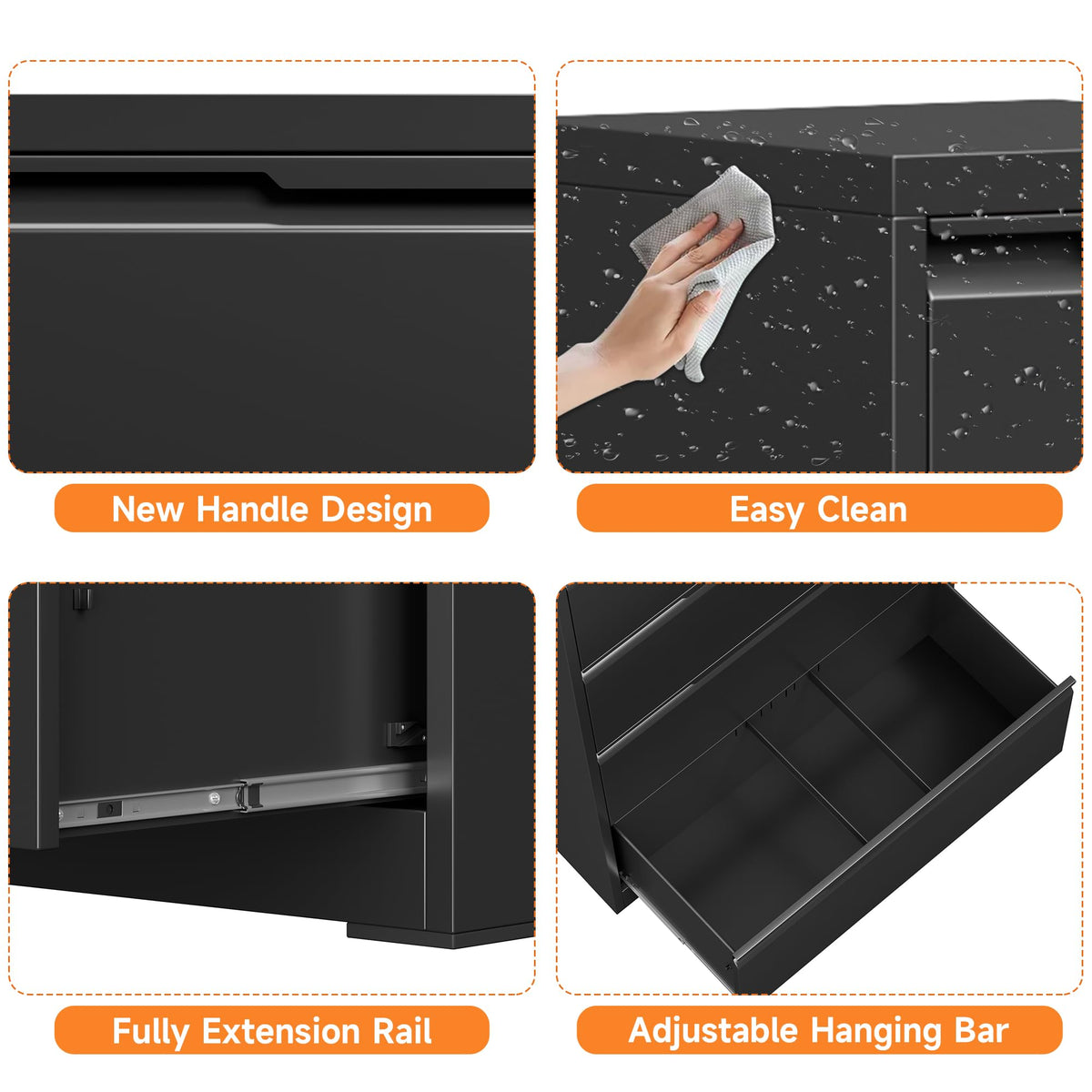 Metal File Cabinet with Lock, 2 Drawer Z8098