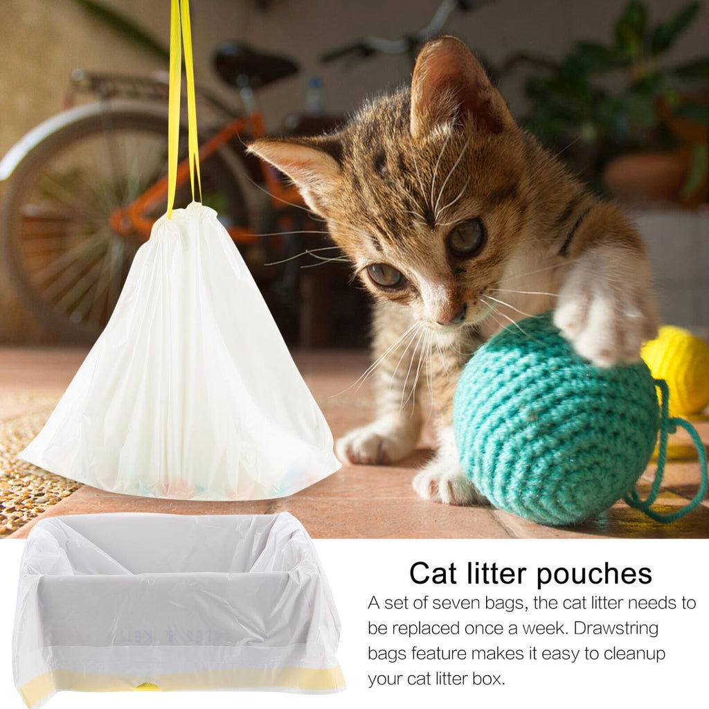 Disposable Drawstring Waterproof Cat Litter Bags W214