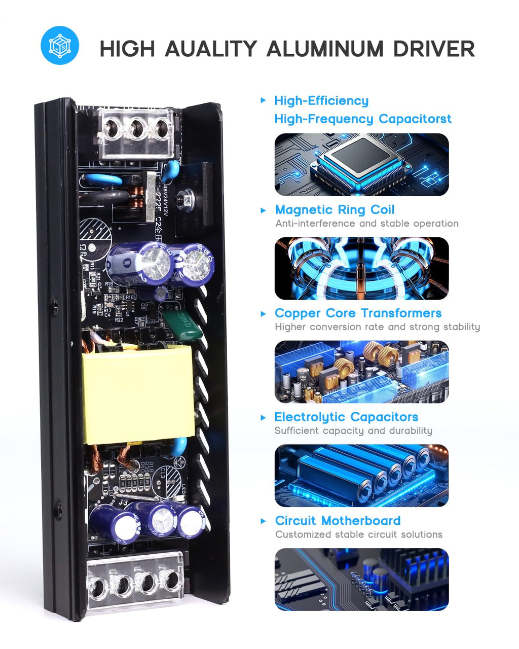 24V 200W Power Supply AC to DC Converter L22185