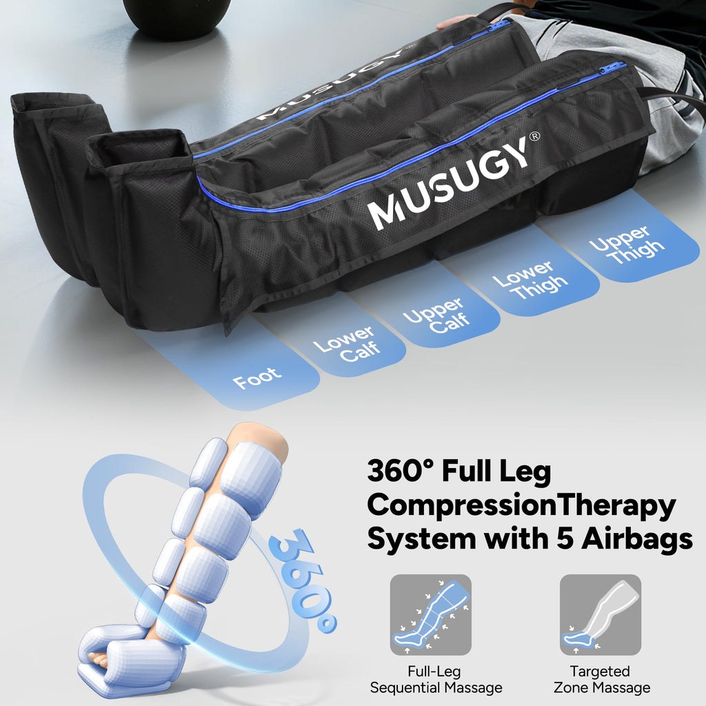 Leg Compression Massager with 9 Intensity, 6 Modes, 3 Timers J766