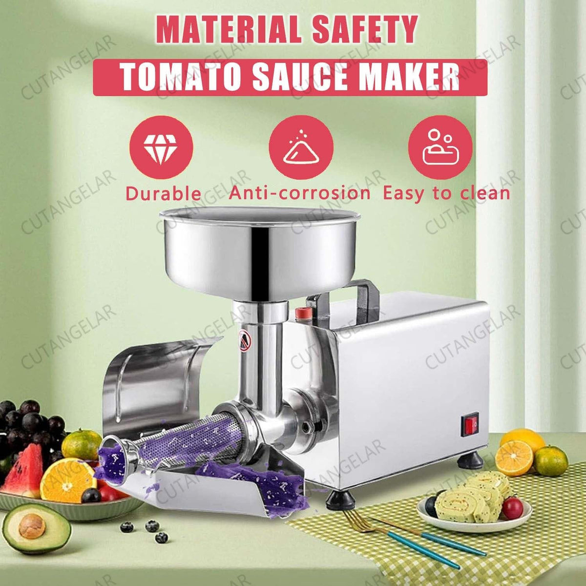 450W Automatic Stainless Steel Tomato Strainer L433
