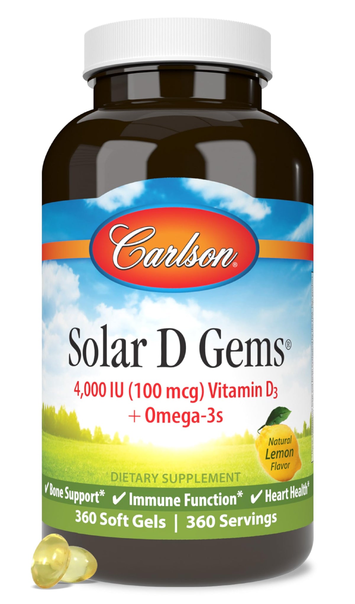 Vitamin D3 4000 IU 360 Softgels S87098