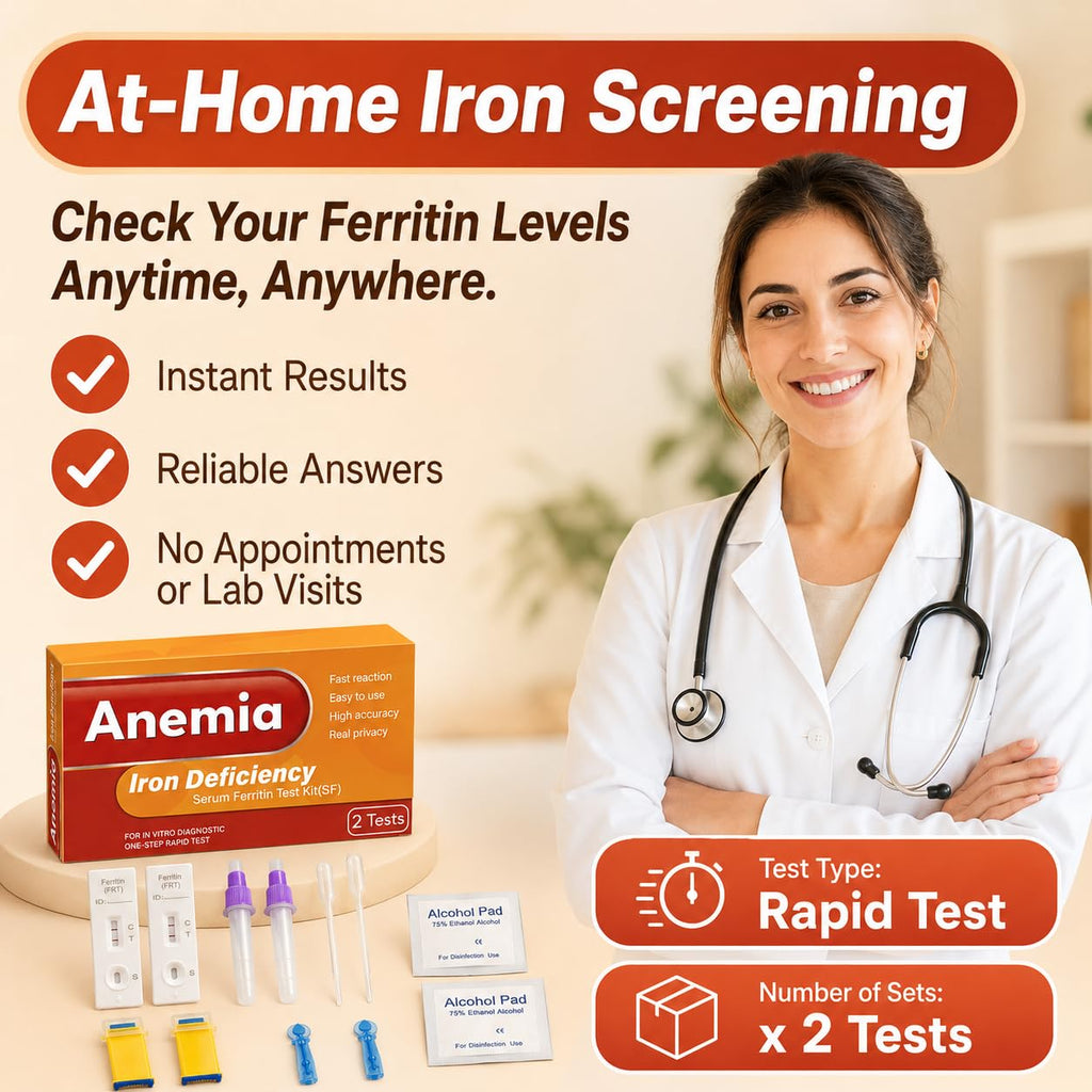 Iron Deficiency at Home Test Kit 2 Pack J3249