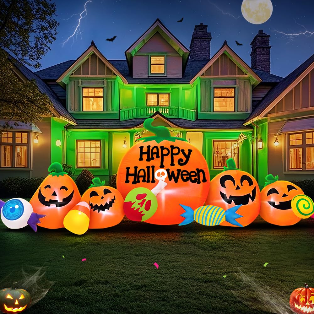 8FT Inflatable Pumpkin Outdoor Decoration with LED Y142