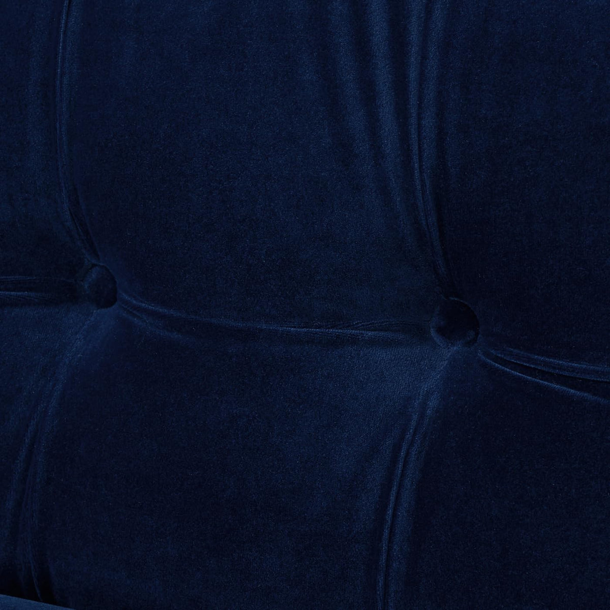 Navy Blue Velvet Tufted Sofa Q53861