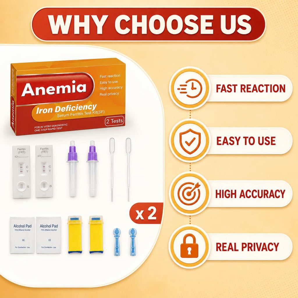 Iron Deficiency at Home Test Kit 2 Pack J3249