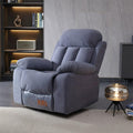Gray Velvet Swivel Rocking Reclining Sofa T4645