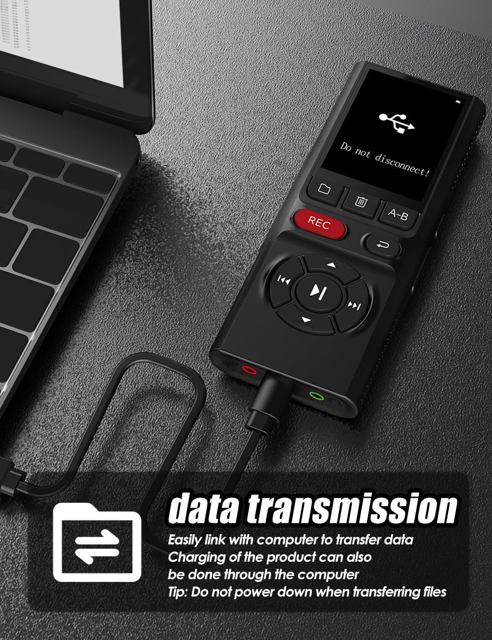64GB Digital Voice Recorder with Playback USB N767321