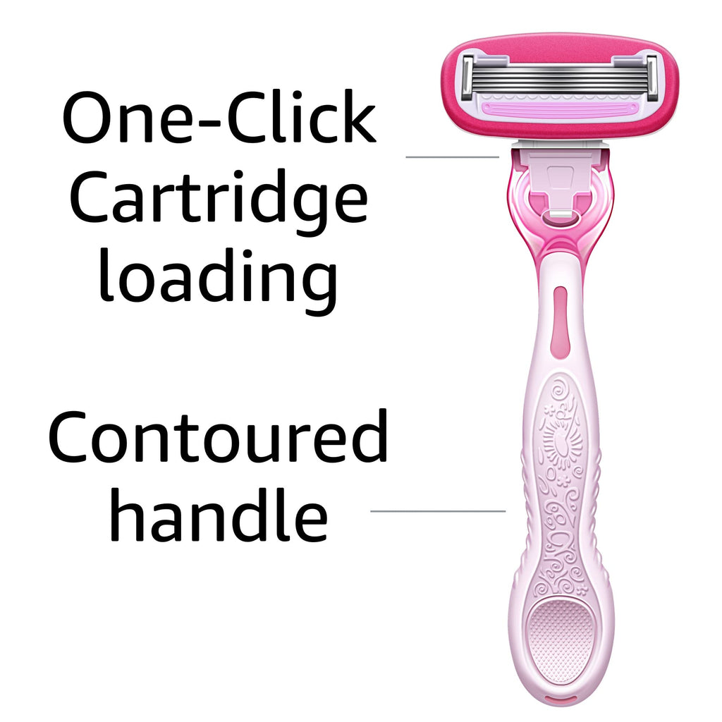 5-Blade Razor with 1 Handle, 12 Cartridges & 1 Shower Holder M819407