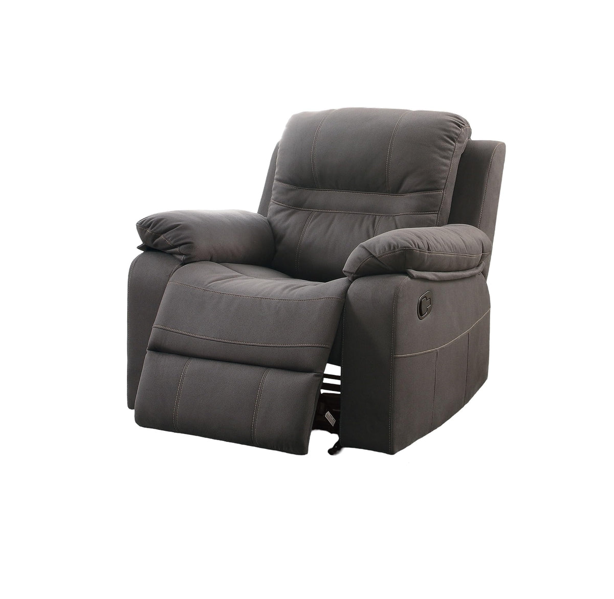 Slate Blue Breathable Leatherette Recliner Chair E607236