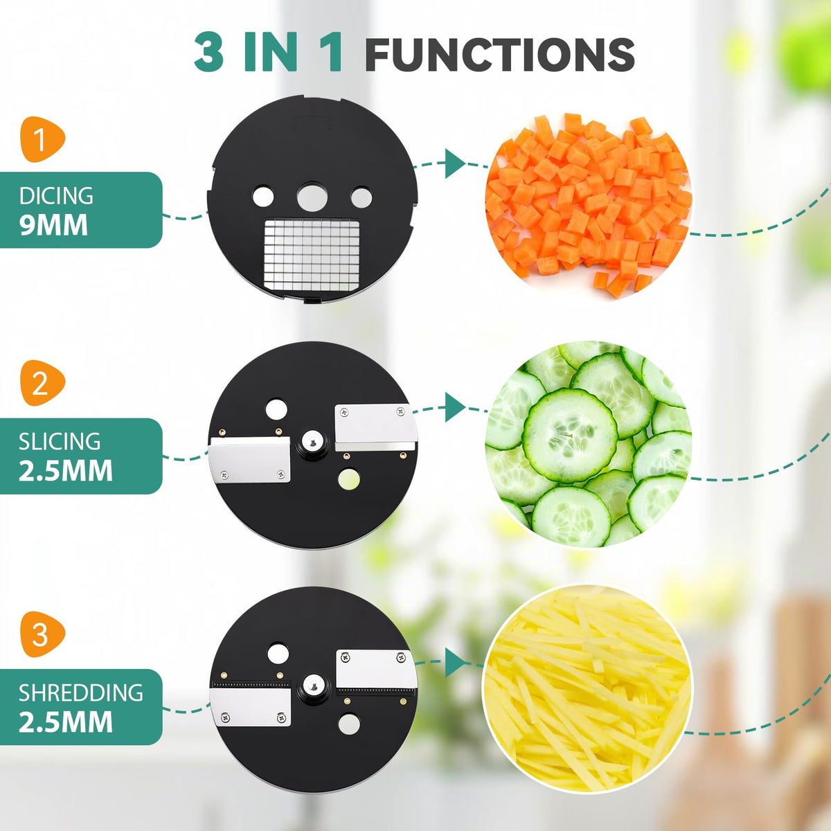 3 in 1 Electric Vegetable Chopper D86872