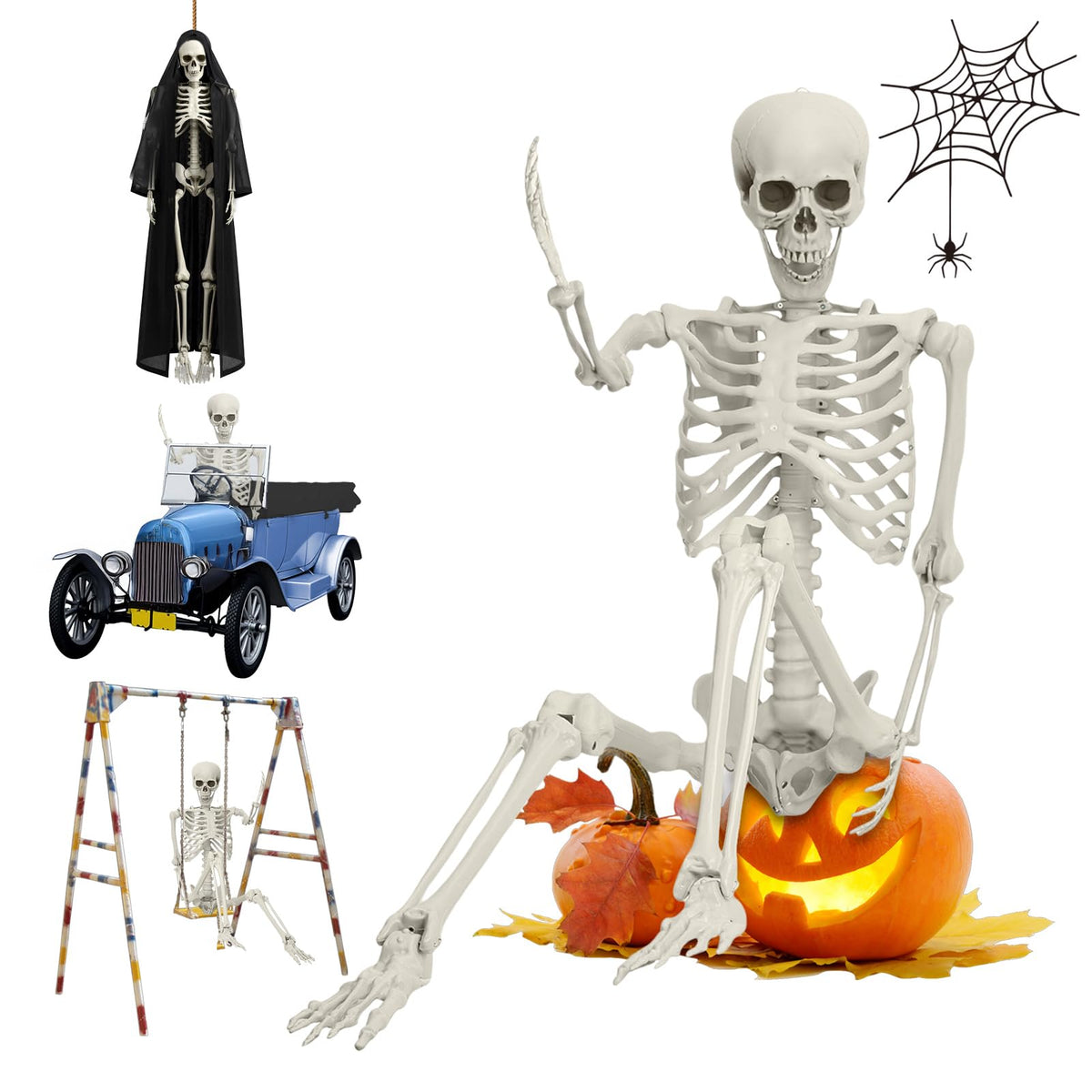 5.4FT Posable Life Size Skeleton J5601