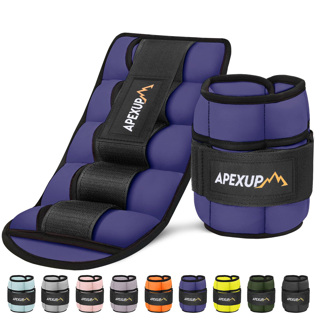 10lbs/Pair Adjustable Ankle Weights & 5lbs Weighted Vest Y92438