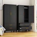 Metal Wardrobe Cabinet with 2 Drawers I978