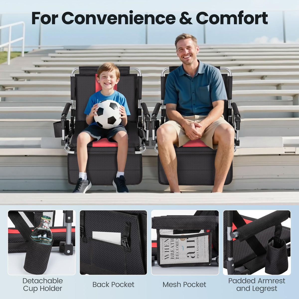 Stadium Seats with Back Support R750527