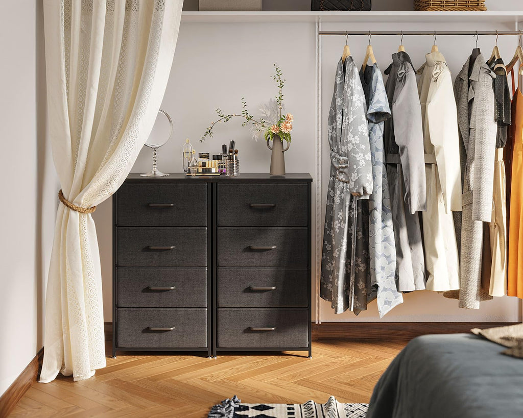 Black 4 Drawer Small Dresser D650258