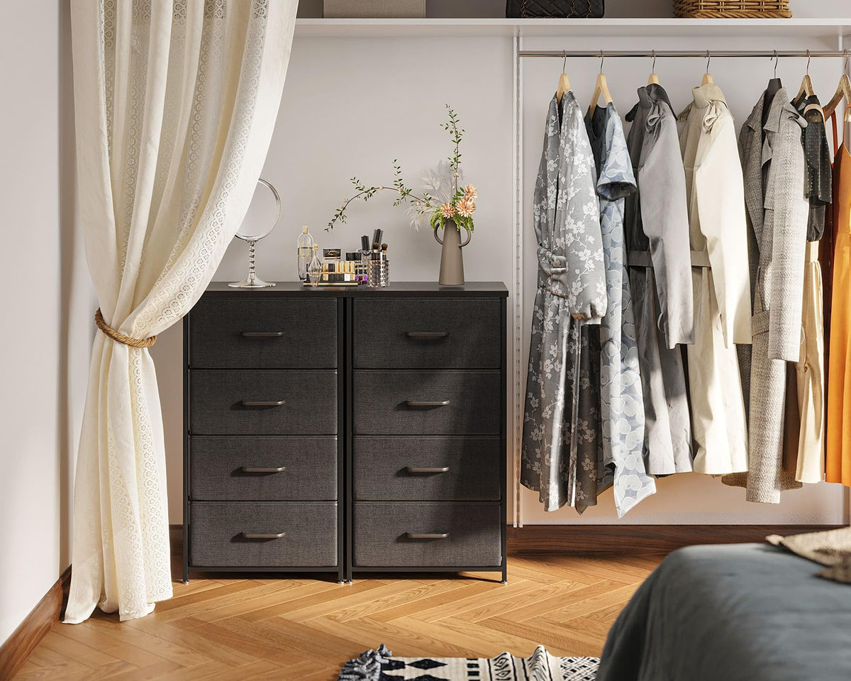 Black 4 Drawer Small Dresser D650258