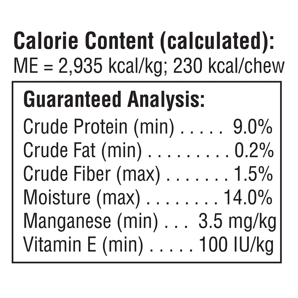 Medium Rawhide-Free Dog Treat with Peanut Butter, 4 Count O482749