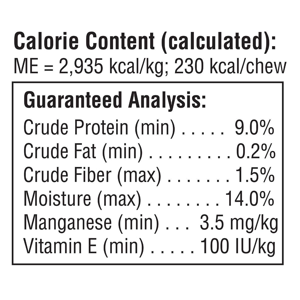 Medium Rawhide-Free Dog Treat with Peanut Butter, 4 Count O482749