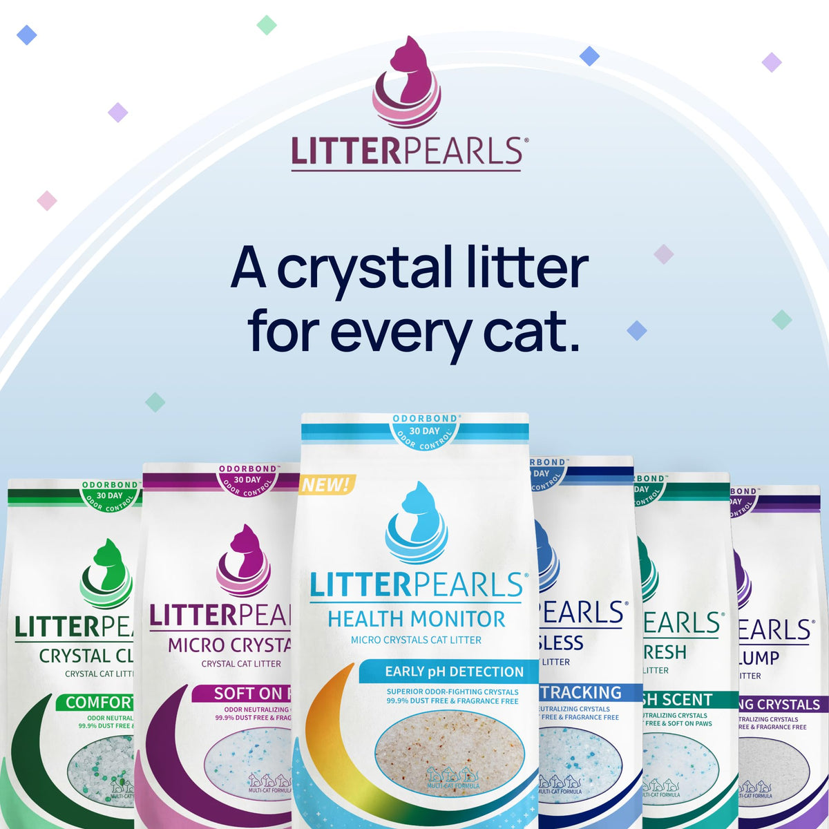 Unscented Crystal Clumping Cat Litter 8lb T21406