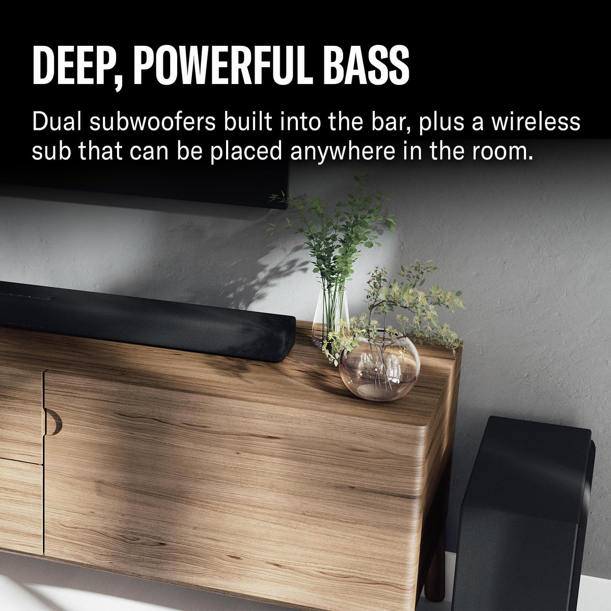Dolby Atmos Sound Bar with Wireless Subwoofer V1317