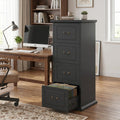 Wooden Vertical 4-Drawer File Cabinet A300