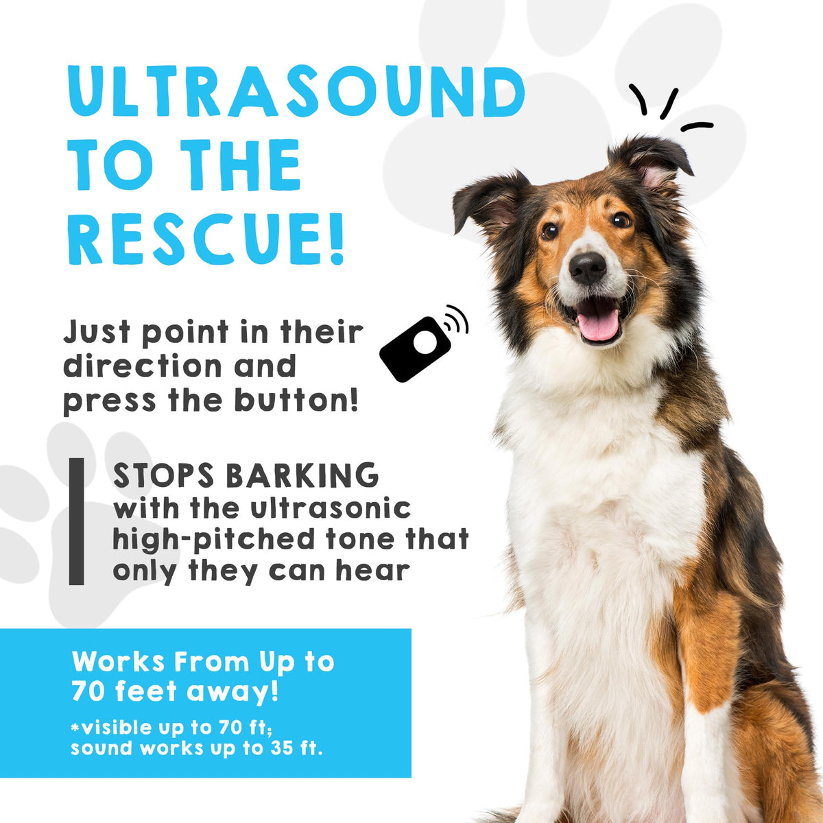 Ultrasonic Dog Bark Deterrent & Behavior Corrector H87099