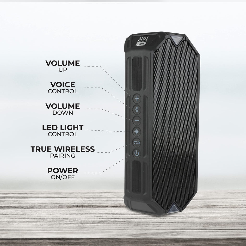 Black Waterproof Portable Bluetooth Speaker V546