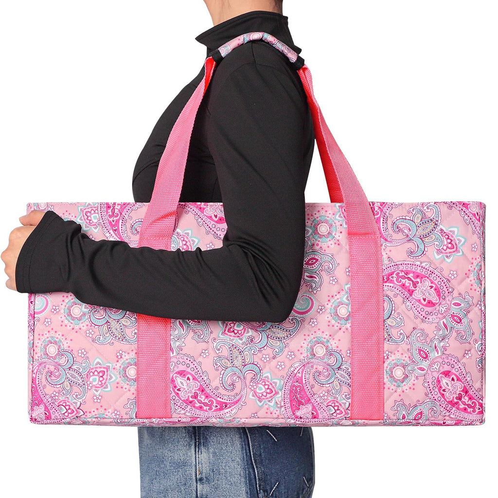 American Mahjong Game Set, 166 Pink Tiles, 4 All-in-One Color Rack/Pushers & Drawstring Bag K87127