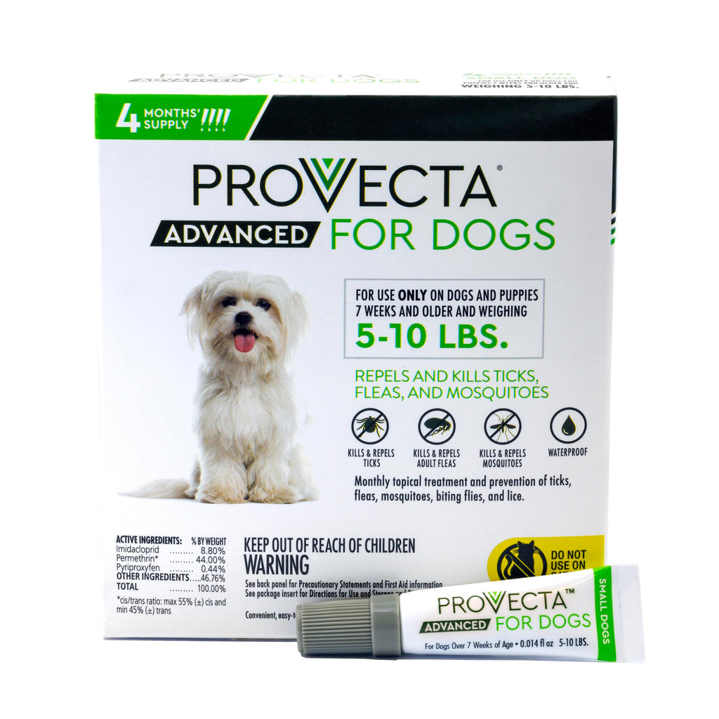 Flea & Tick for Small Dogs 5-10 lbs, 4-Month Supply N27114