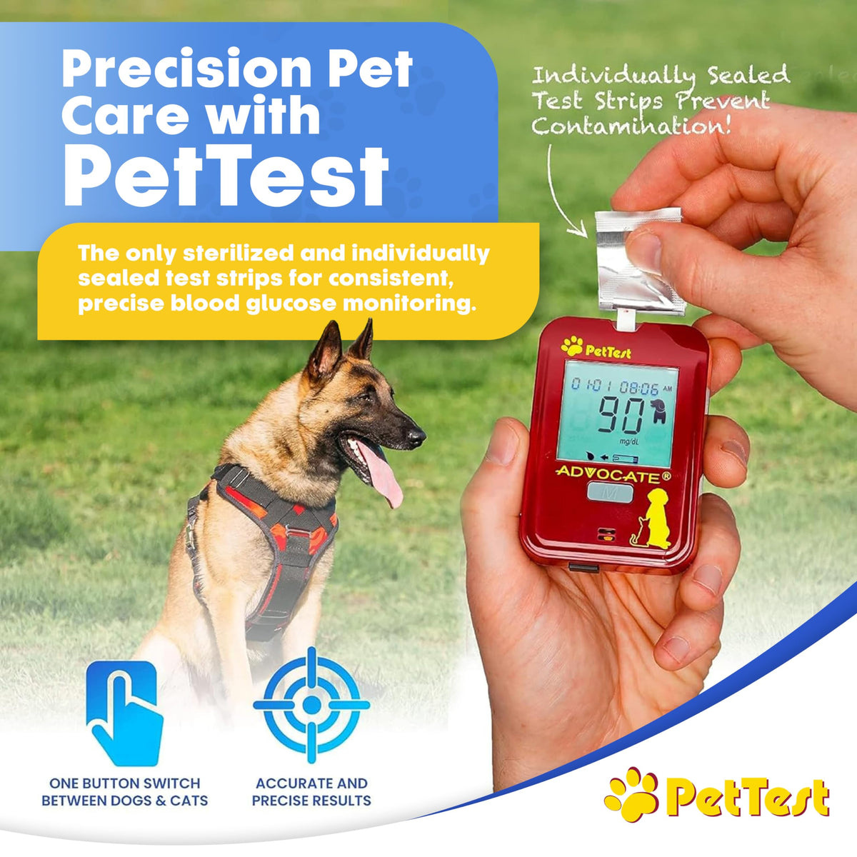 Blood Glucose 50 Test Strips for Dogs & Cats F781839