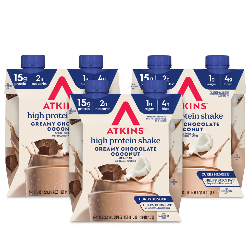 Creamy Chocolate Coconut Protein Shake, 15g Protein, 12 Count Y5798