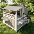 Wooden Two-Story Cat House N17453