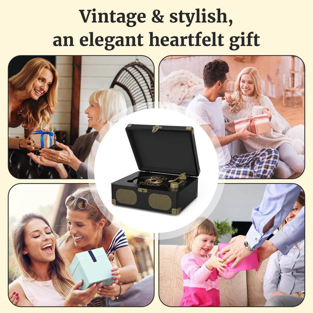 Black Portable CD Player with Speakers, Bluetooth, Remote Control, USB Playback M37497