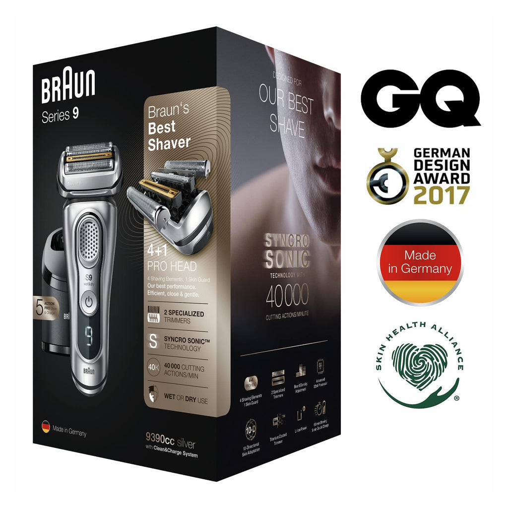 Electric Razor for Men, Waterproof Foil Shaver, Wet & Dry Shave, Silver J6637