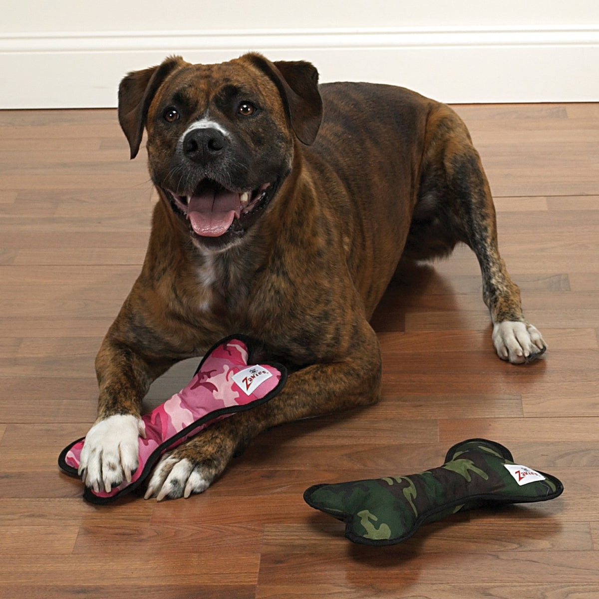 Green Camo Small Bone Dog Toys G8144