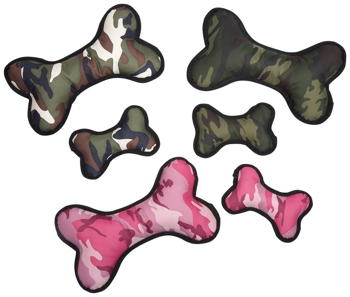 Green Camo Small Bone Dog Toys G8144