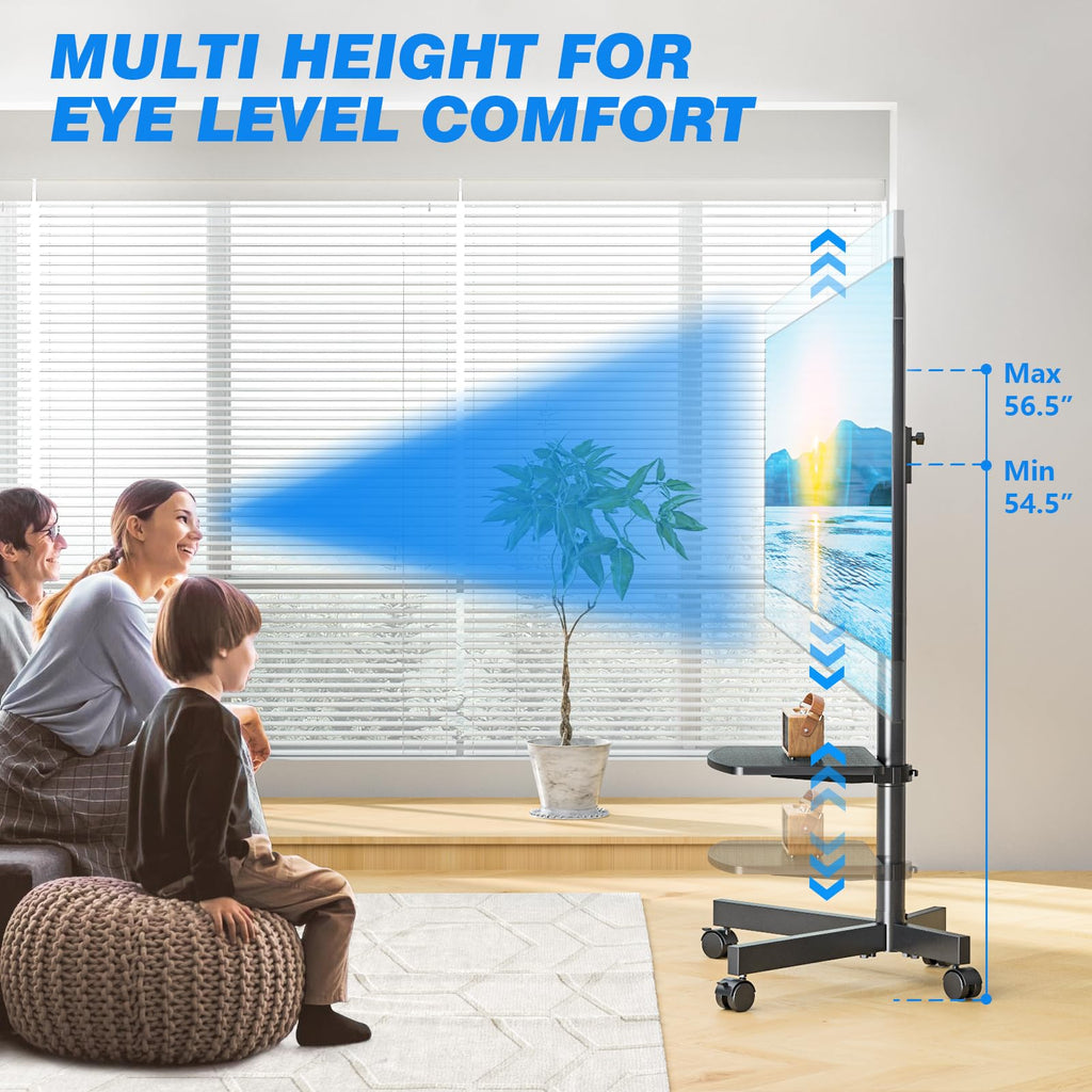 Rolling TV Stand with Shelf for 23-65 inch TVs D3047