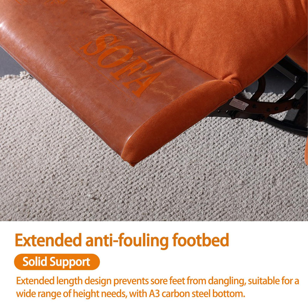 Gray Velvet Swivel Rocking Reclining Sofa T4645