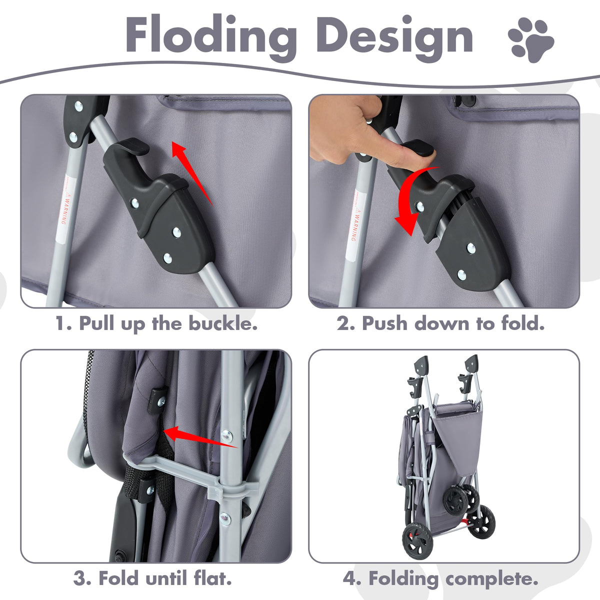 3 Wheels Pet Stroller K603767